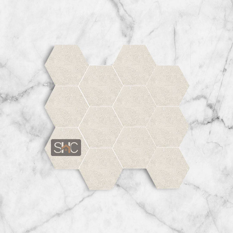 Bloom Vanilla Hexagon Mosaic 265x305 Matte - Sydney Home Centre