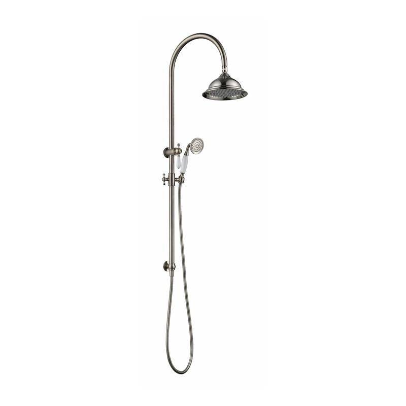 Bordeaux Twin Rail Shower Brushed Nickel - Sydney Home Centre