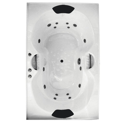 Broadway Bathroom Andorra 1790mm Spa With Electronic Touch Pad 12 Jets White - Sydney Home Centre