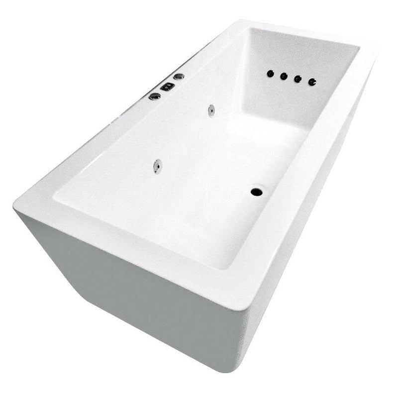 Broadway Bathroom Angulo 1500mm Spa With Electronic Hot Pump 12 Jets White - Sydney Home Centre