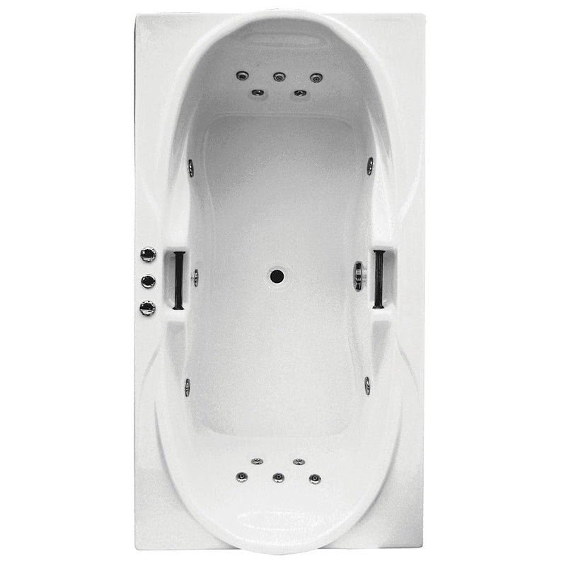 Broadway Bathroom Castilla 1800mm Spa With Spa Key Remote With Down Light 15 Jets White - Sydney Home Centre