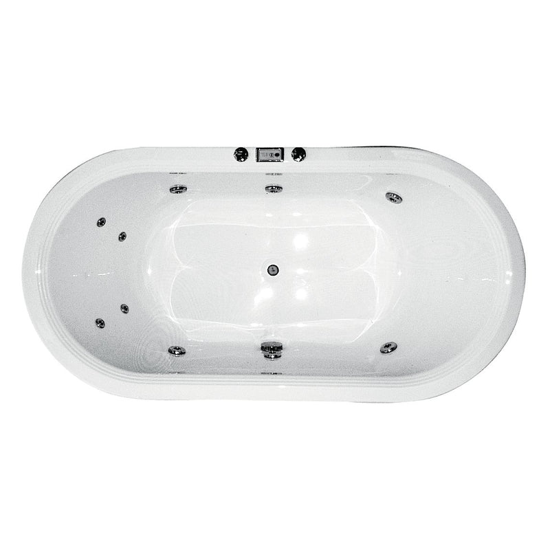 Broadway Bathroom Estella 1820mm Spa With Electronic Touch Pad 10 Jets White - Sydney Home Centre