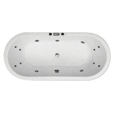 Broadway Bathroom Florentine 1720mm Spa With Spa Key Remote With Down Light 6 Jets White - Sydney Home Centre