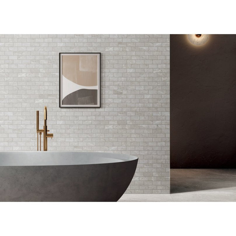 Capri Earl Grey 299X305 Mosaic SurfaceTec® Tumbled Edge - Sydney Home Centre