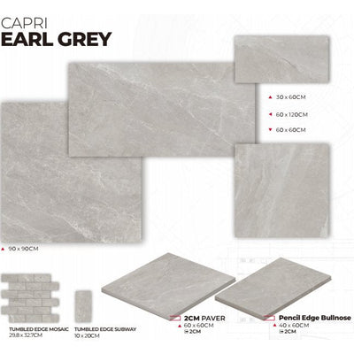 Capri Earl Grey 600x1200 SurfaceTec® - Sydney Home Centre