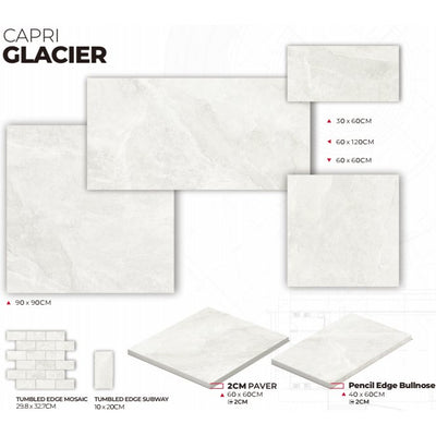 Capri Glacier 600x1200 Lappato - Sydney Home Centre