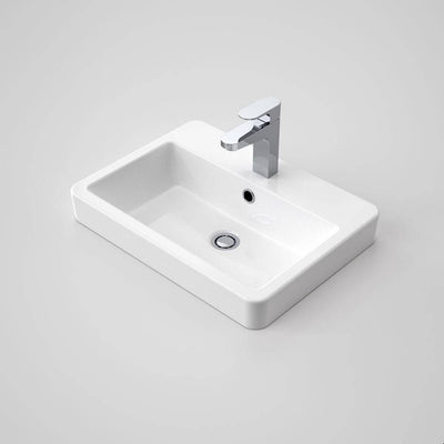 Caroma Basa Inset Basin 1 Tap Hole White - Sydney Home Centre