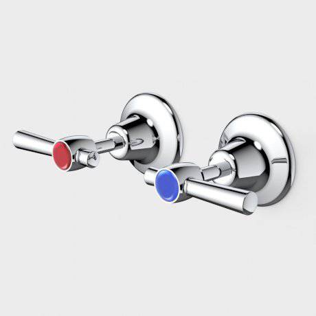 Caroma Caravelle Classic Lever Wall Tap Set Chrome - Sydney Home Centre
