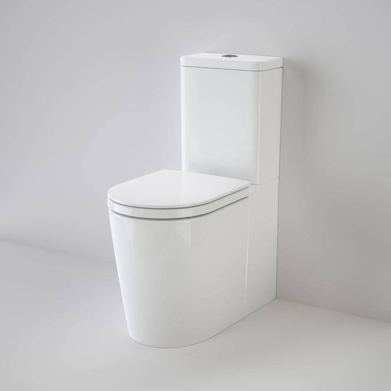 Caroma Liano Cleanflush® Easy Height Wall Faced Toilet Suite With Liano Double Flap Seat White - Sydney Home Centre