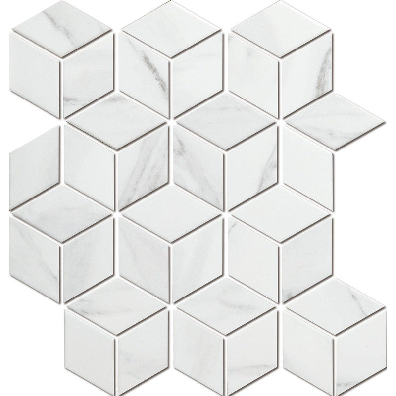 Carrara Look Matte Porcelain Glazed Cube - Sydney Home Centre