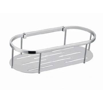 Cee Jay Single Round Stainless Steel Removable Shelf Chrome - Sydney Home Centre