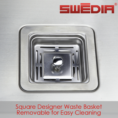 Swedia Dante 1.5mm Thick Stainless Steel 760mm Large Bowl Sink - Sydney Home Centre