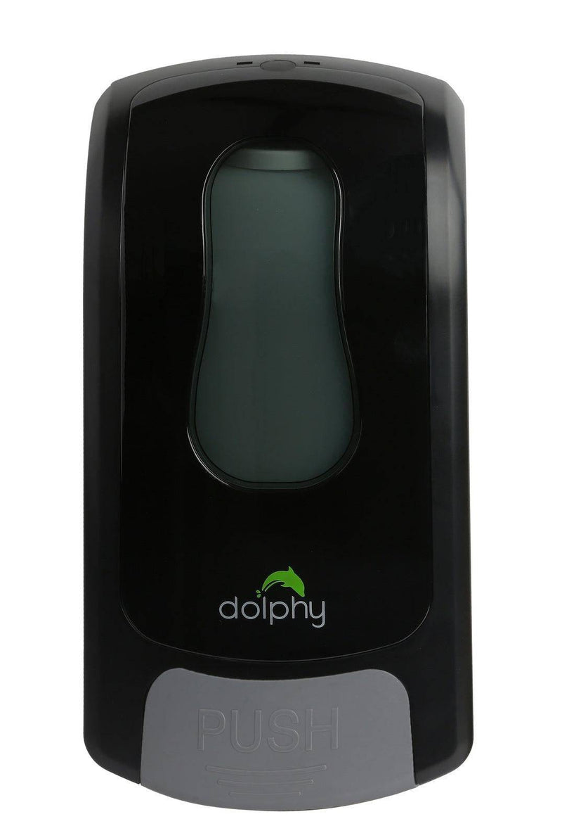 Dolphy 1000ml Manual Soap-Sanitiser Dispenser Black - Sydney Home Centre
