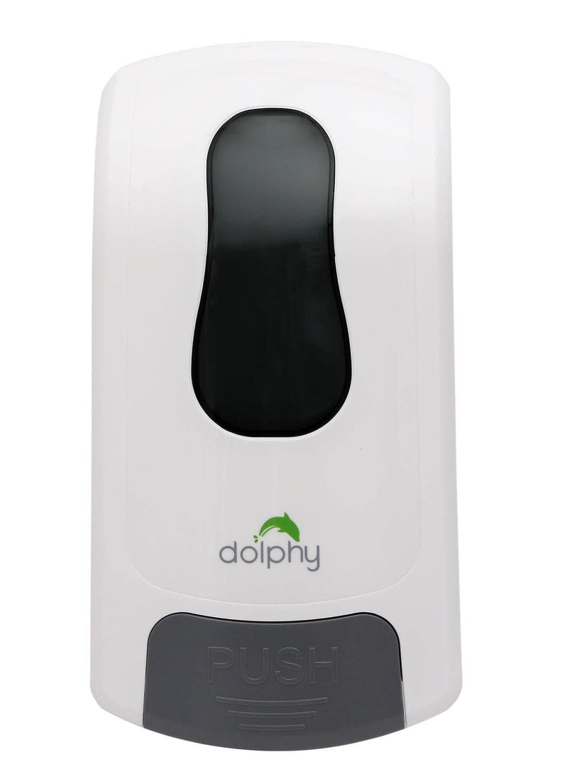 Dolphy 1000ml Manual Soap-Sanitiser Dispenser White - Sydney Home Centre