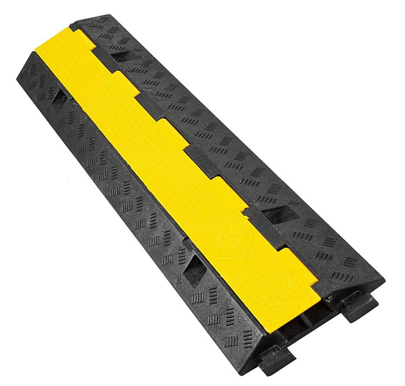 Dolphy 2 Channel Floor Cable Protector Black & Yellow - Sydney Home Centre