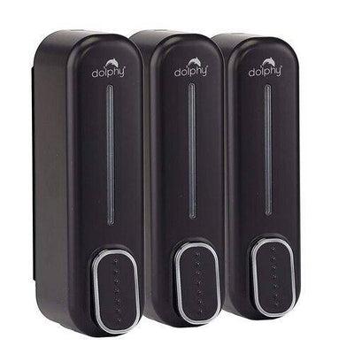 Dolphy 300ml Soap Dispenser Black (Set Of 3) - Sydney Home Centre