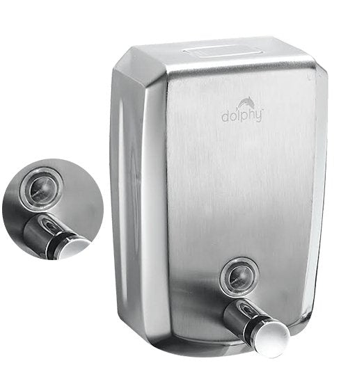 Dolphy 500ml Stainless Steel Liquid Soap Dispenser Silver - Sydney Home Centre