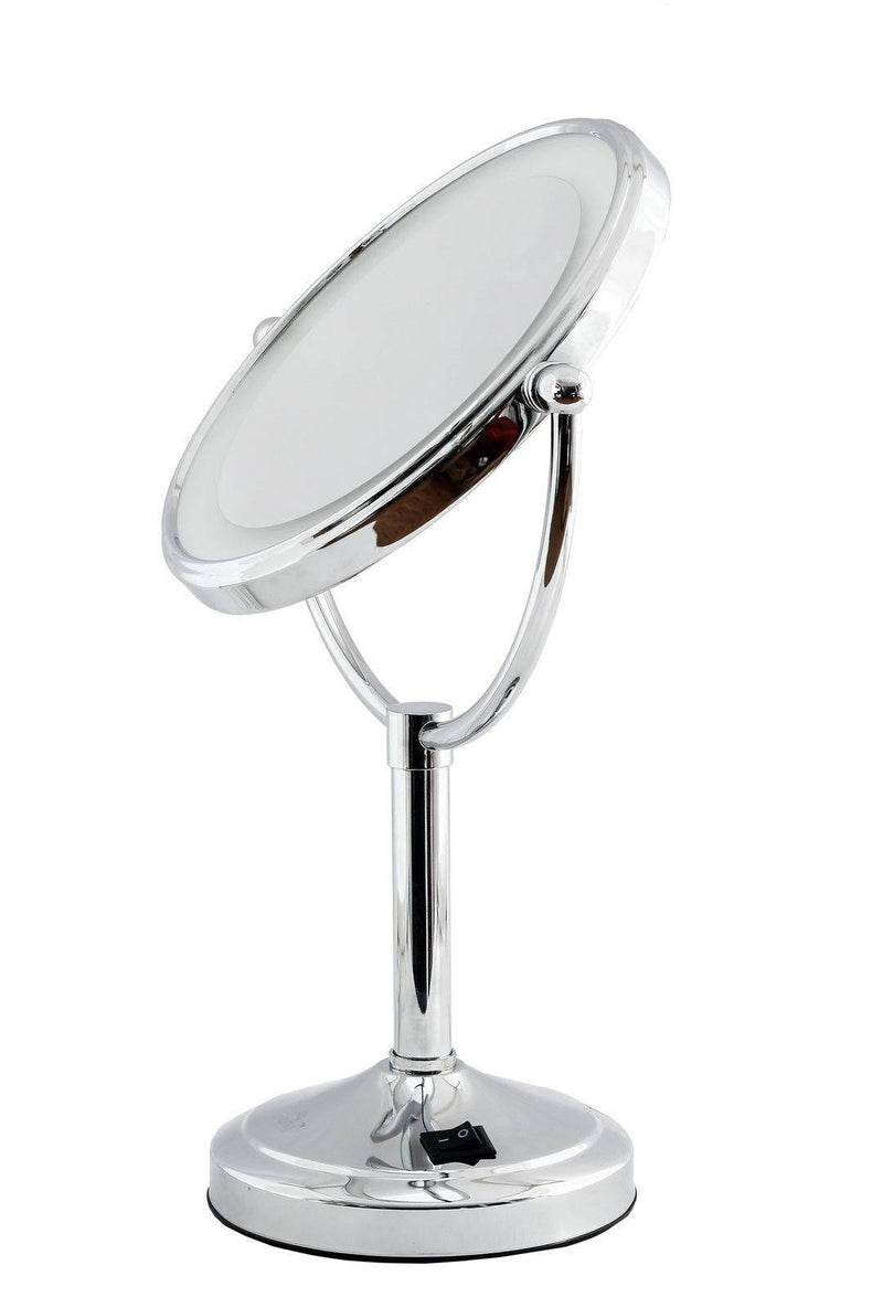 Dolphy 5X LED Magnifying Mirror Tabletop Silver - Sydney Home Centre