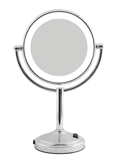 Dolphy 5X LED Magnifying Mirror Tabletop Silver - Sydney Home Centre