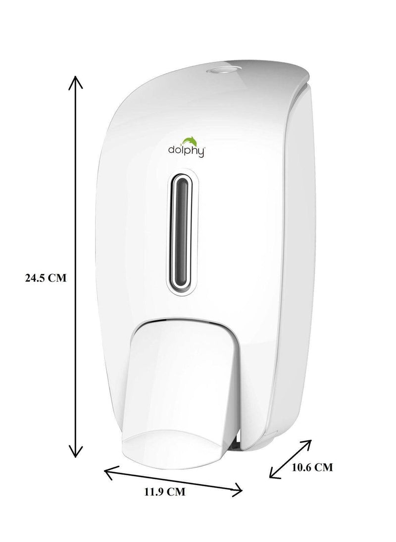 Dolphy 800ml Manual Soap-Sanitiser Dispenser White - Sydney Home Centre