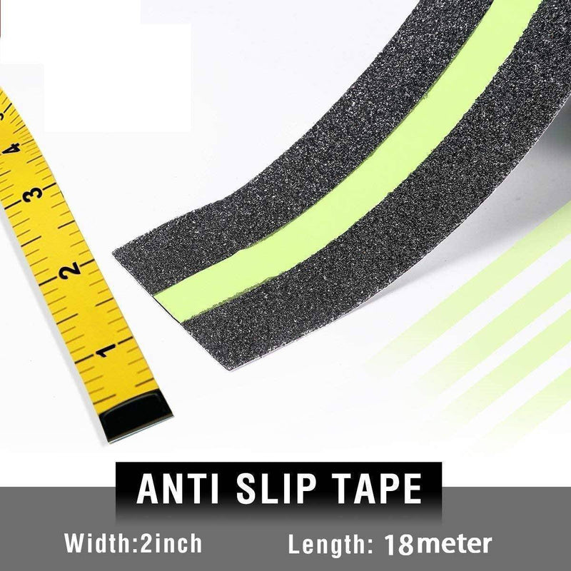 Dolphy Anti-Skid Tape With Glow in Dark Stripe 50mm x 18m Black - Sydney Home Centre