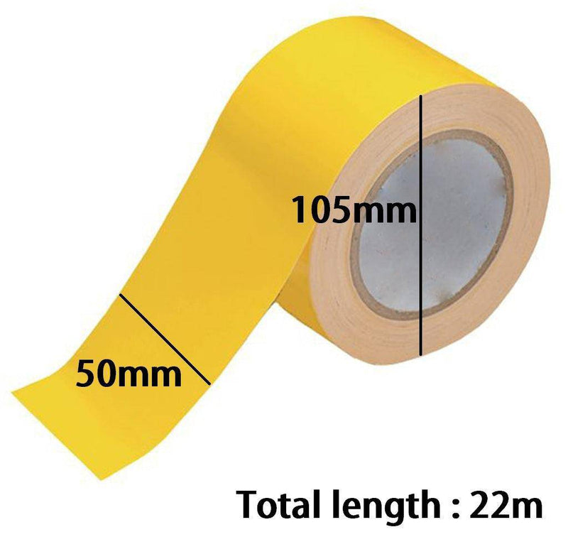 Dolphy Floor Marking Tape 50mm x 22m Yellow - Sydney Home Centre