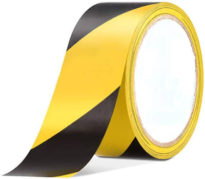 Dolphy Floor Marking Tape Zebra Lines 50mm x 22m Black & Yellow - Sydney Home Centre