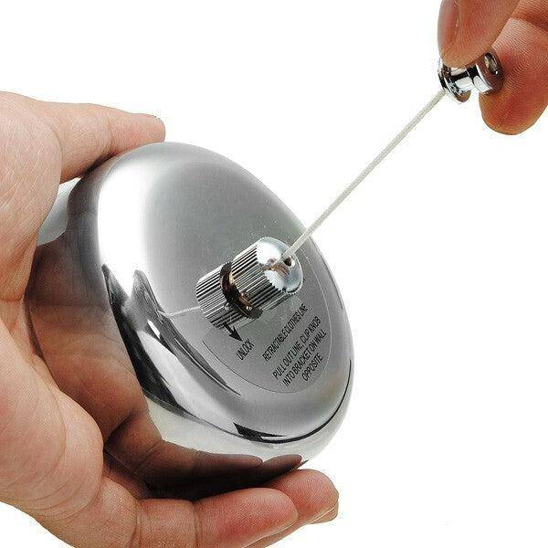 Dolphy Retractable Stainless Steel Round Clothesline Silver - Sydney Home Centre
