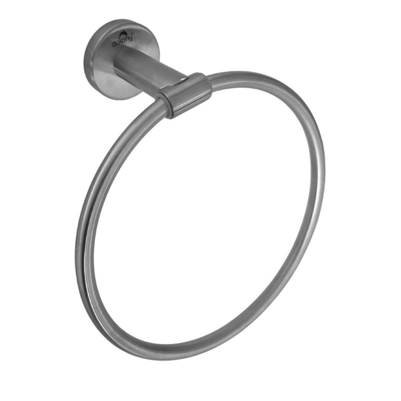 Dolphy Round Hand Towel Ring Silver - Sydney Home Centre