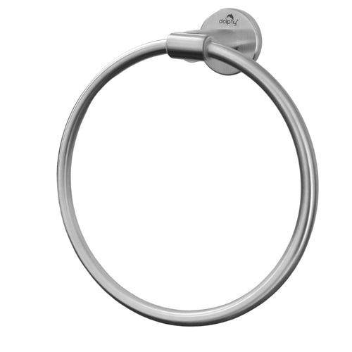 Dolphy Round Hand Towel Ring Silver - Sydney Home Centre