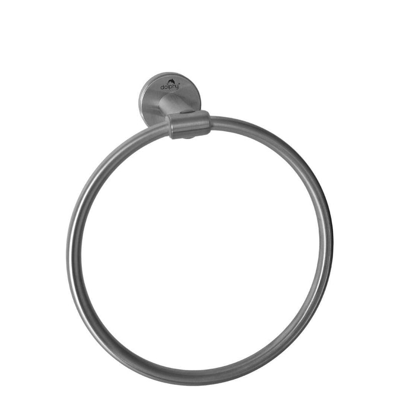 Dolphy Round Hand Towel Ring Silver - Sydney Home Centre