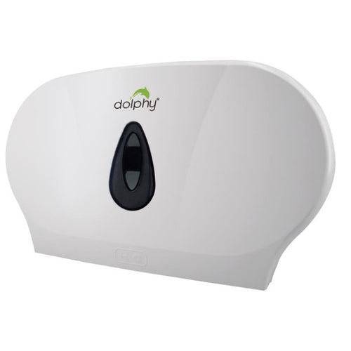 Dolphy Twin Jumbo Toilet Roll Dispenser White (DTPR0021) - Sydney Home Centre