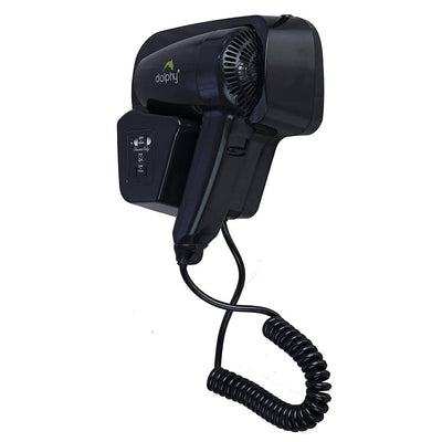 Dolphy Wall Mount Hair Dryer 1200W Black - Sydney Home Centre