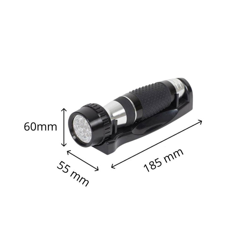 Dolphy Wall Mounted Hotel Emergency Torch Black - Sydney Home Centre