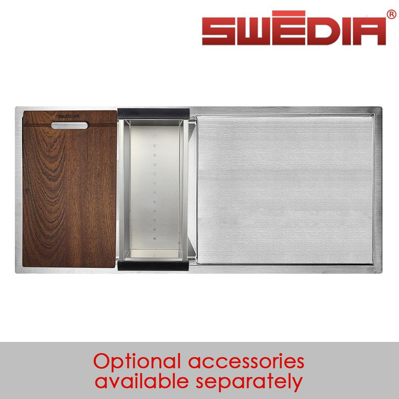 Swedia Dromma 1.5mm Thick Stainless Steel 1000mm Single Bowl Sink - Sydney Home Centre