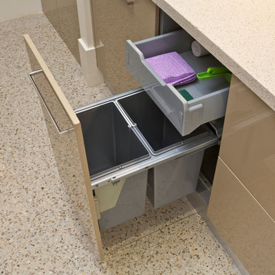 Elite Kitchen Pull-Out Drawer For 400mm Cabinet Grey - Sydney Home Centre