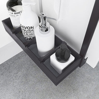 Elite Nero Side Mounted Undersink Cleaning Pull - Out Storage With Lift - Off Baskets Dark Grey - Sydney Home Centre