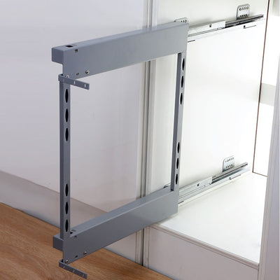 Elite Provedore Left Side Mount Pull - Out Under - Bench Storage For 200mm Cabinet Grey - Sydney Home Centre