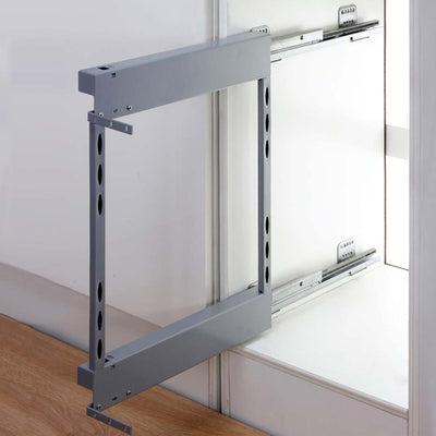 Elite Provedore Left Side Mount Pull - Out Under - Bench Storage For 300mm Cabinet Grey - Sydney Home Centre