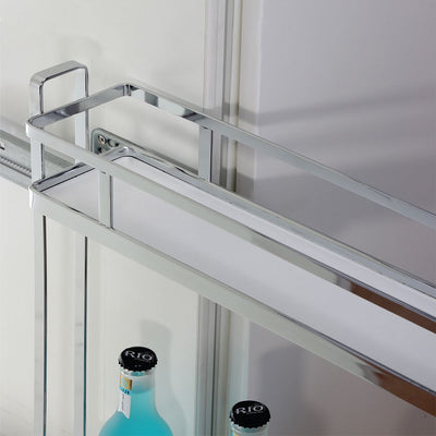 Elite Provedore Right Side Mount Pull - Out Under - Bench Storage For 150mm Cabinet Grey - Sydney Home Centre