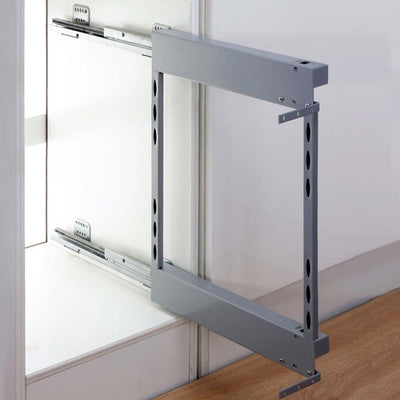 Elite Provedore Right Side Mount Pull - Out Under - Bench Storage For 200mm Cabinet Grey - Sydney Home Centre