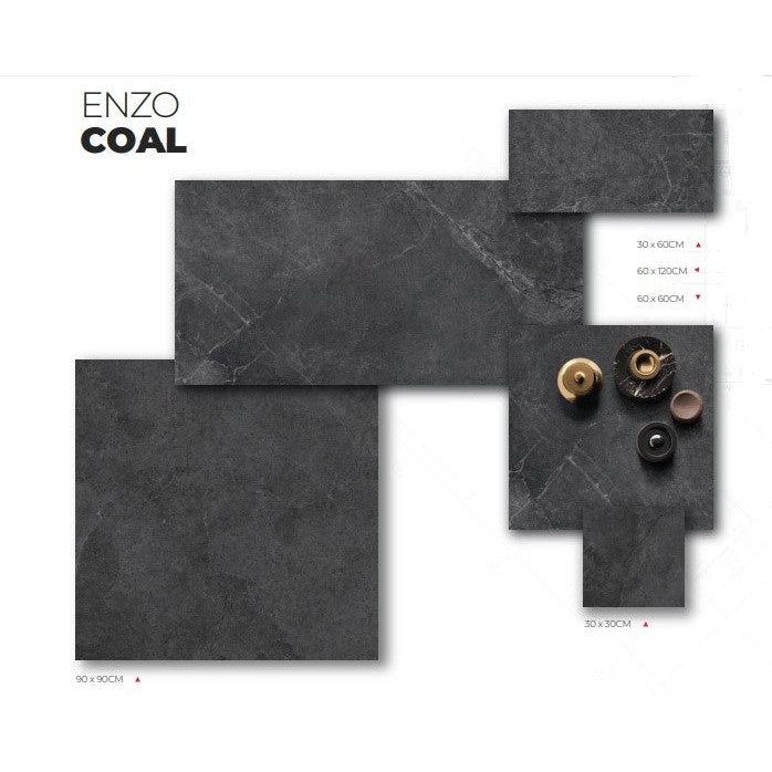 ENZO Coal 20mm Paver 600x600 External - Sydney Home Centre