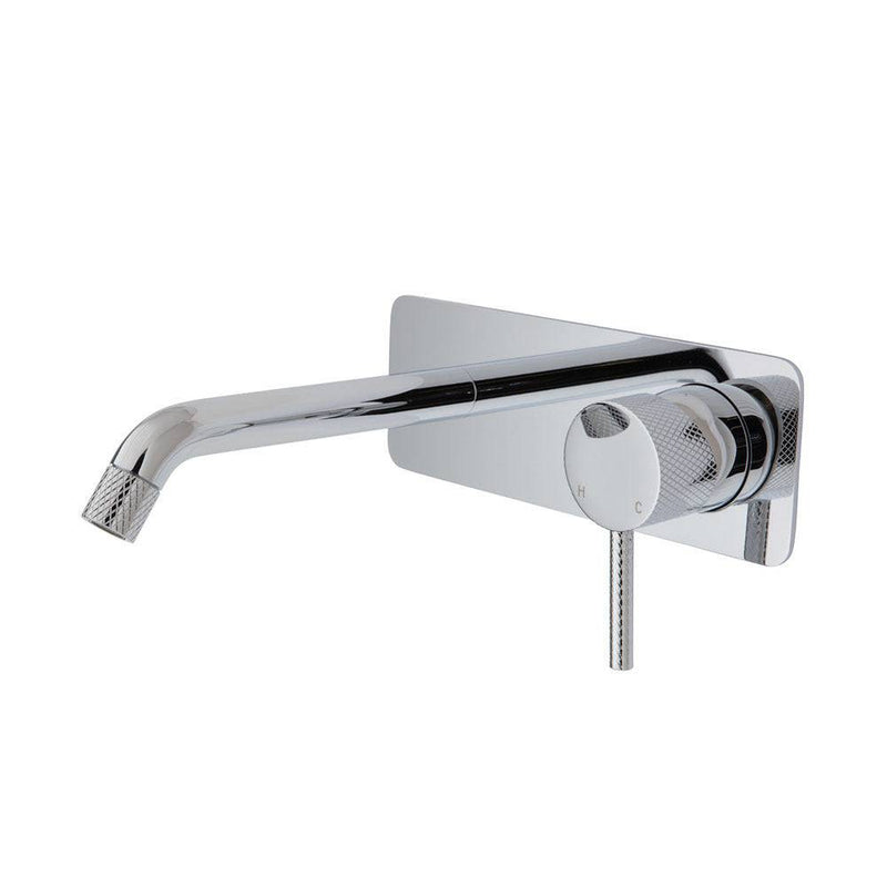 Fienza Axle Basin / Bath Wall Mixer 160mm With Outlet Chrome - Sydney Home Centre