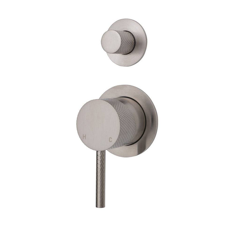 Fienza Axle Wall Diverter Mixer Brushed Nickel - Sydney Home Centre