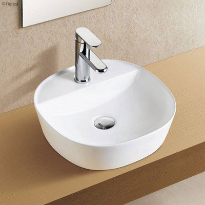 Fienza Chica 405mm Above Counter Basin White - Sydney Home Centre