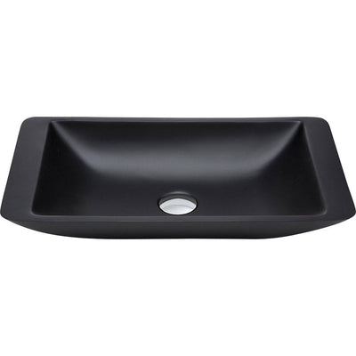 Fienza Classique 600mm Solid Surface Basin Matte Black - Sydney Home Centre