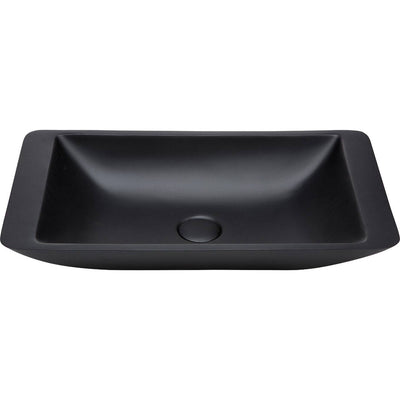 Fienza Classique 600mm Solid Surface Basin Matte Black - Sydney Home Centre