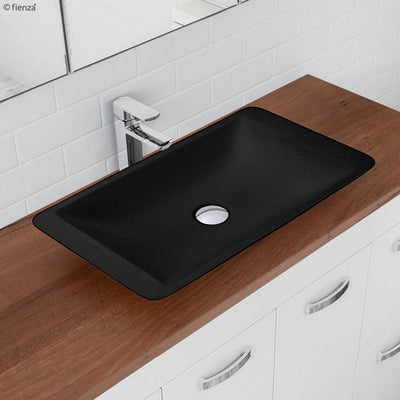 Fienza Classique 600mm Solid Surface Basin Matte Black - Sydney Home Centre