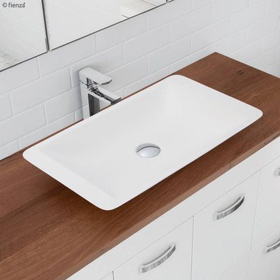 Fienza Classique 600mm Solid Surface Basin Matte White - Sydney Home Centre