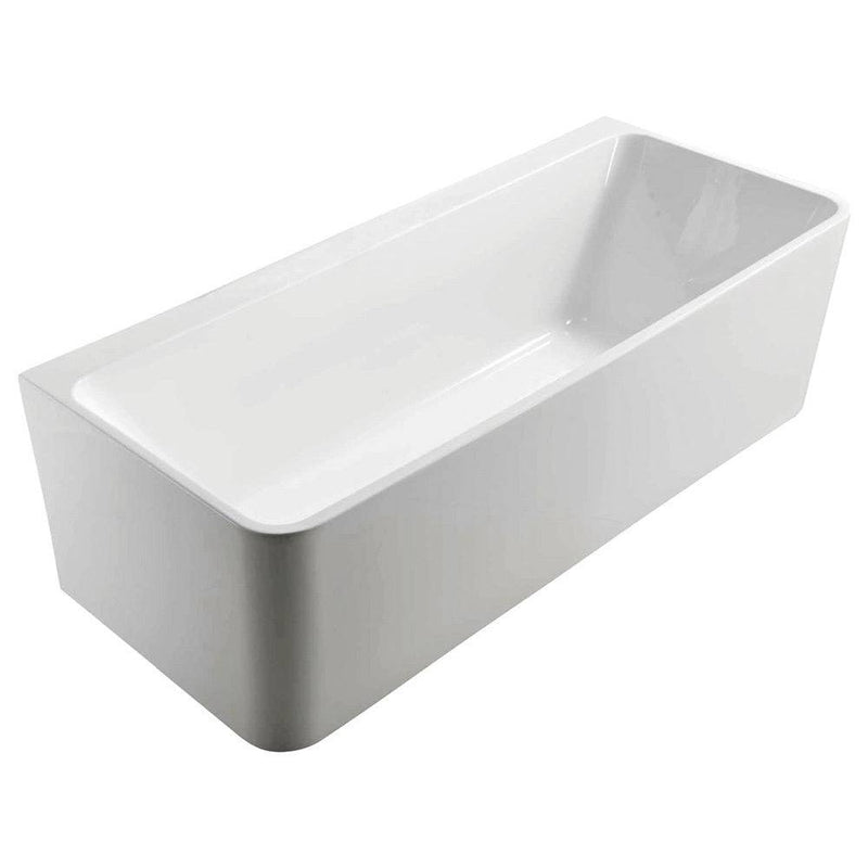 Fienza Delta 1700 Back-To-Wall Acrylic Bath White - Sydney Home Centre